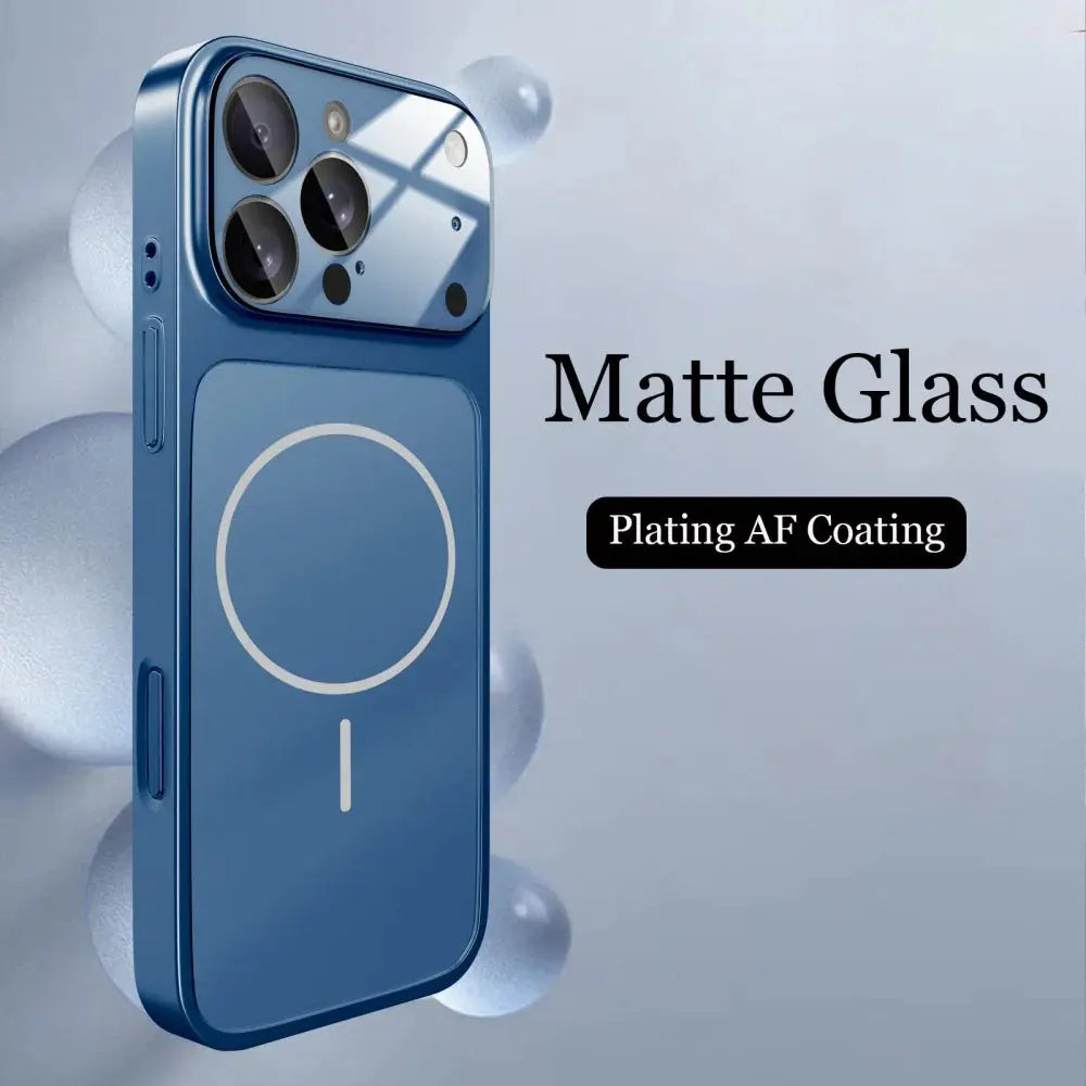 Original Glass Nano Matte Case for iPhone 17 Air, 16, 15, 14, 13 Pro Max, 17Pro ryshop
