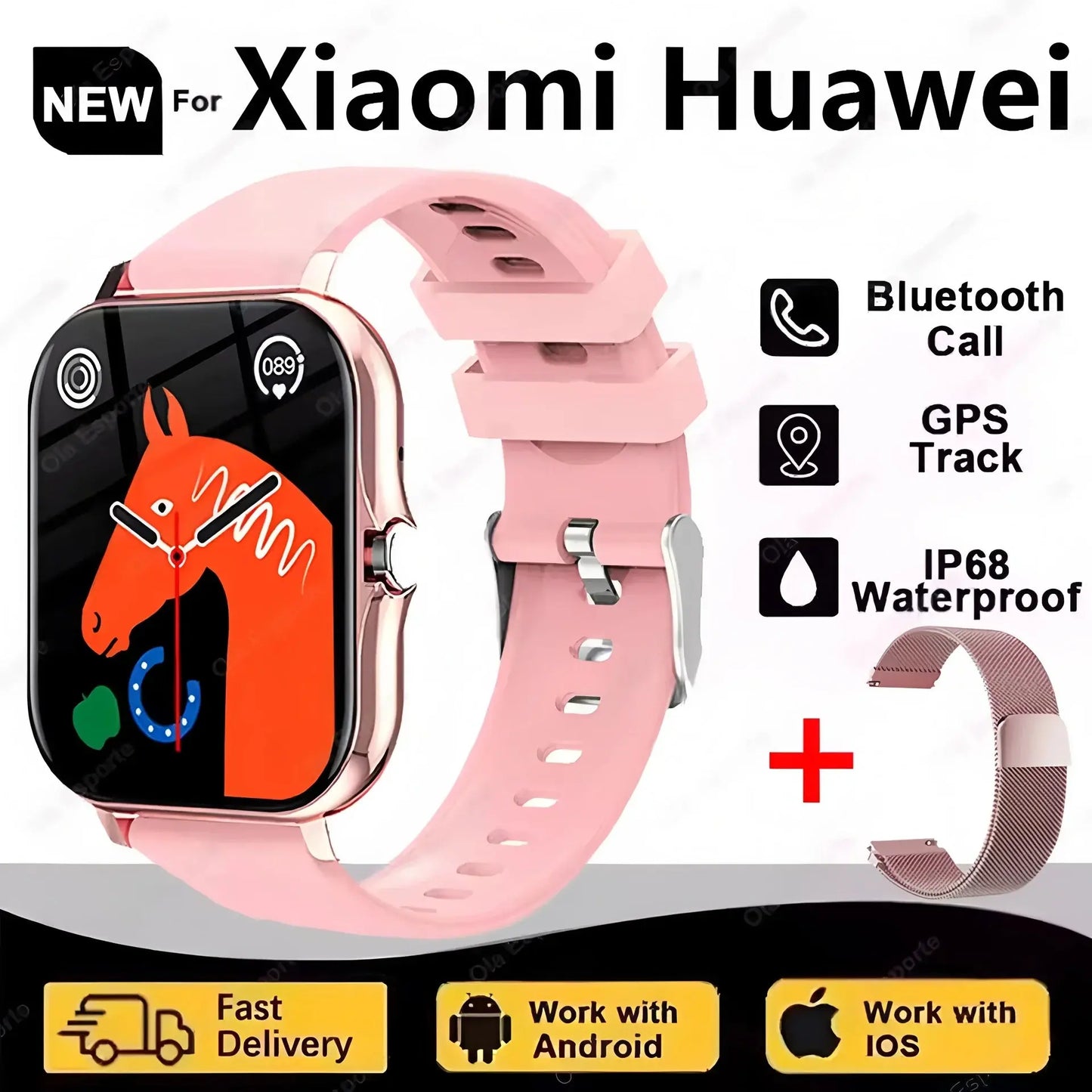 Ola Esporte SmartWatch - Fitness Tracker with GPS and Heart Rate Monitor ryshop