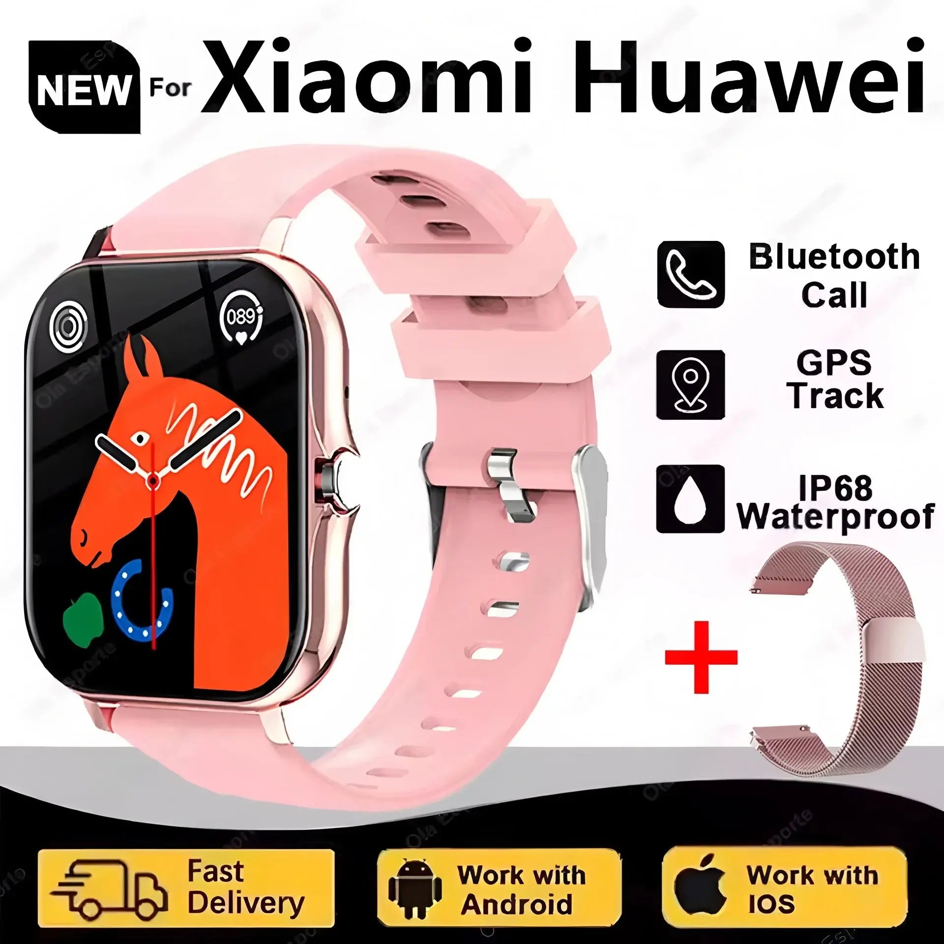 Ola Esporte SmartWatch - Fitness Tracker with GPS and Heart Rate Monitor ryshop