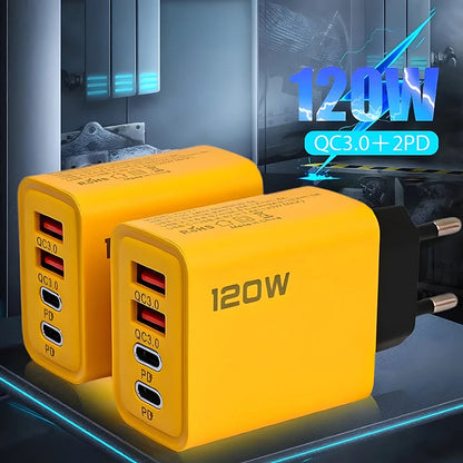 EOENKK USB C PD Charger Quick Charge 3.0 - 4 Ports Fast Charging Adapter ryshop