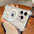 Shockproof Magnetic Clear Phone Case for iPhone 17 Air and 15 Pro Max Plus ryshop