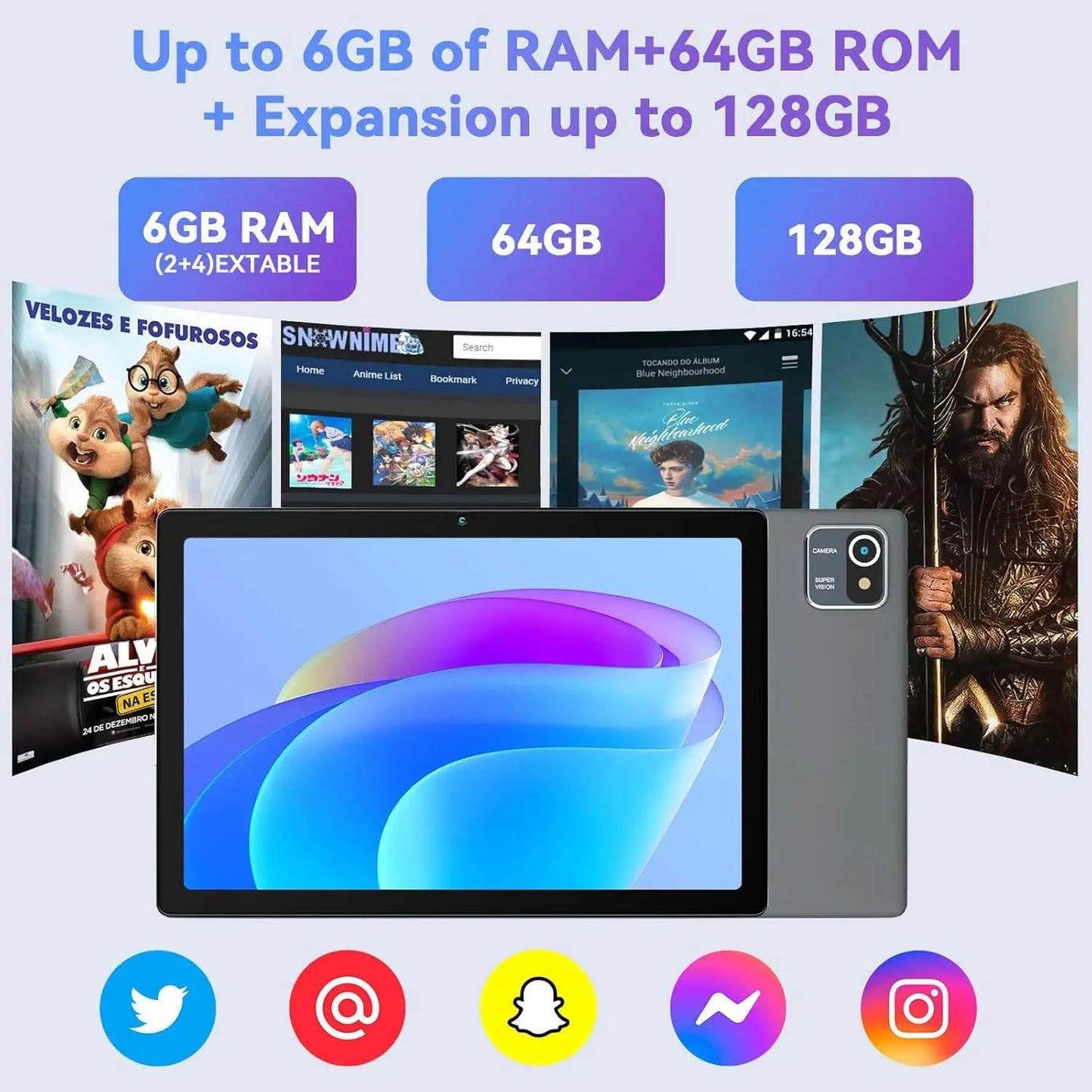 URAO MB1001 Android 13 Tablet - 10 Inch, 6GB RAM, 64GB ROM ryshop