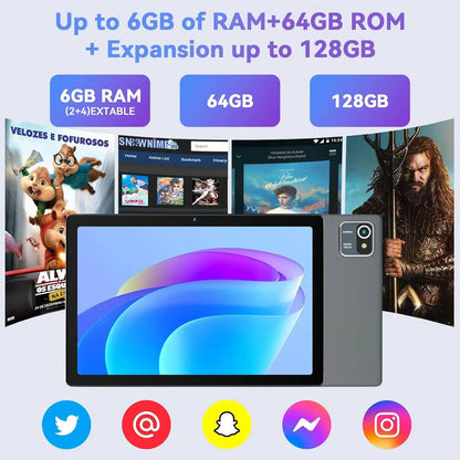 URAO MB1001 Android 13 Tablet - 10 Inch, 6GB RAM, 64GB ROM ryshop