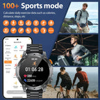 LIGE New Military Outdoor Sport Smart Watch Men Flashlight IP68 Waterproof 1.7" HD Wireless Call Smartwatch 1000mAh Big Battery ryshop