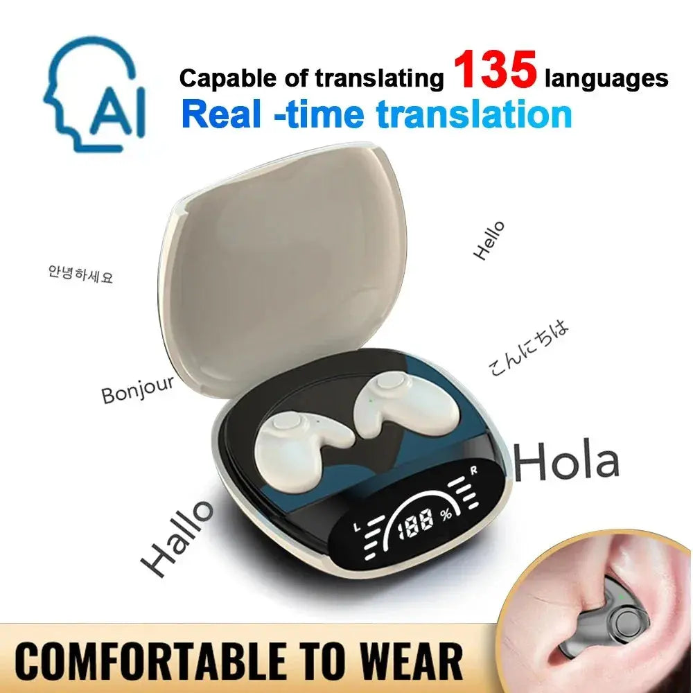 Kebidumei Bluetooth 5.3 AI Translation Earphones ryshop