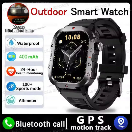 Outdoor Sports Smartwatch 2025 - HD Screen & LED Flashlight ryshop