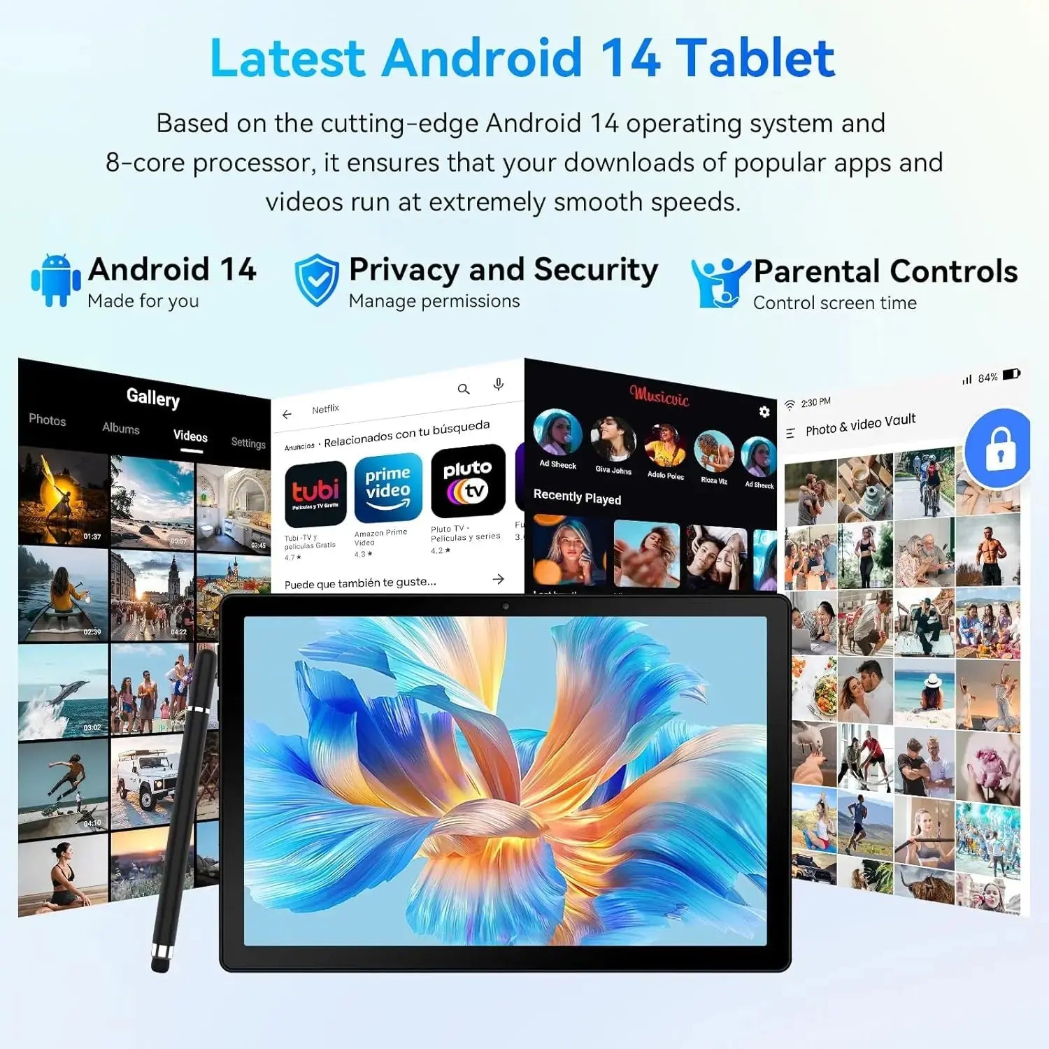 URAO A10L Android 14 Tablet Kit – 10.1-inch with Accessories ryshop