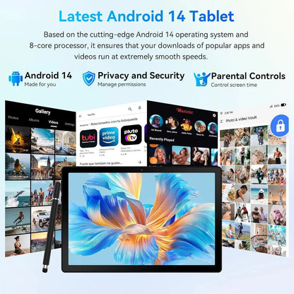 URAO A10L Android 14 Tablet Kit – 10.1-inch with Accessories ryshop