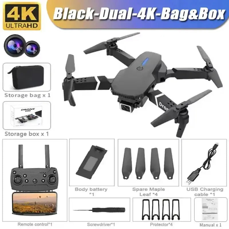 XMSJ Professional Drone E88 4K HD Camera RC Quadrotor ryshop