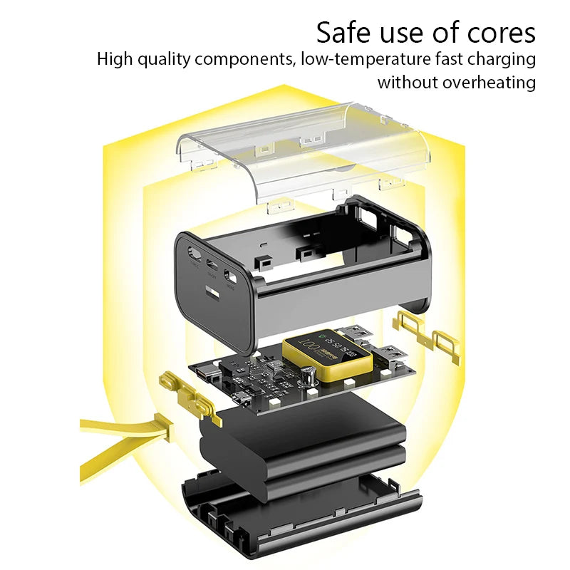 XMSJ 18650 DIY Power Bank Box Battery Charger Case ryshop