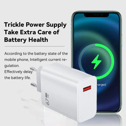 GaN 67W USB Fast Charger Power Adapter ryshop