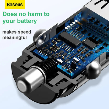 Baseus USB Car Charger Quick Charge 4.0 - 30W Fast Car USB Charger ryshop