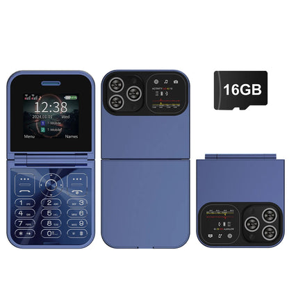 SERVO Classic Small Flip Mobile Phone 2G Dual SIM Card ryshop