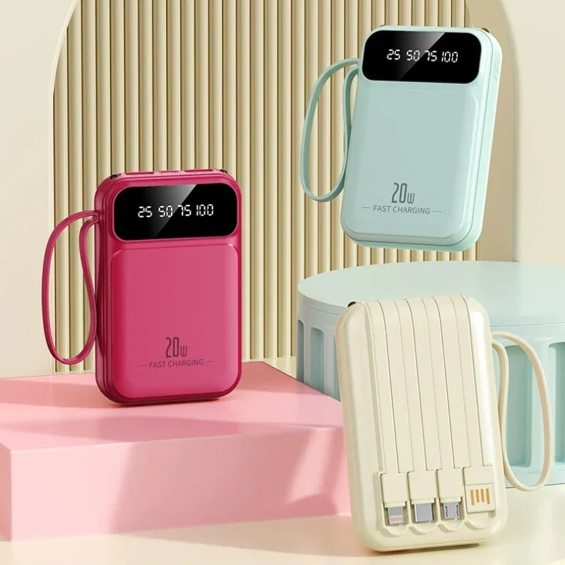 BMAD 20000mAh High Capacity Power Bank with 4 in 1 Cable ryshop