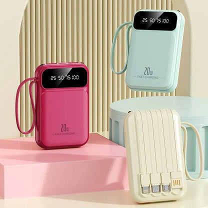 BMAD 20000mAh High Capacity Power Bank with 4 in 1 Cable ryshop