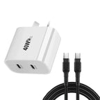EOENKK USB C Charger Block Dual Port Fast Charging Travel Plug ryshop