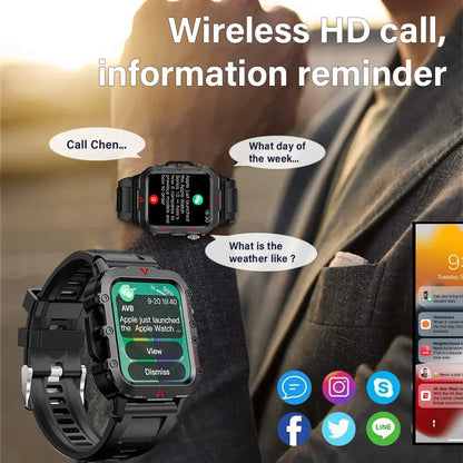 LAXASFIT New Outdoor Military Smartwatch ryshop