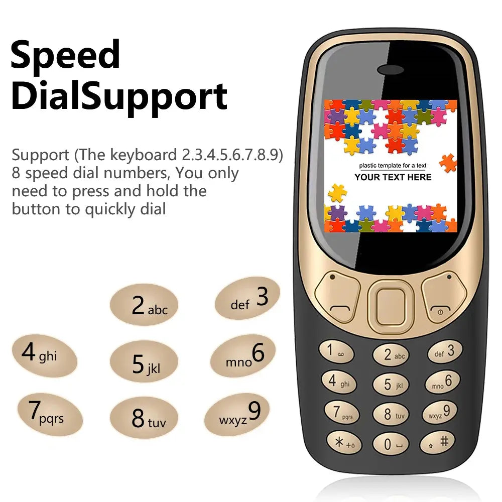 SERVO Q3308 PRO 3 SIM Standby Mini Mobile Phone ryshop