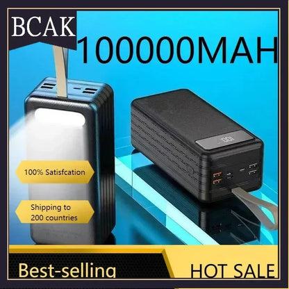 BCAK 80000mAh Outdoor Large-Capacity Charging Treasure ryshop