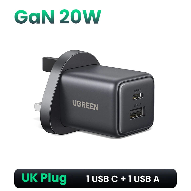 UGREEN 20W 30W GaN Mini PD 3.0 USB C Charger ryshop