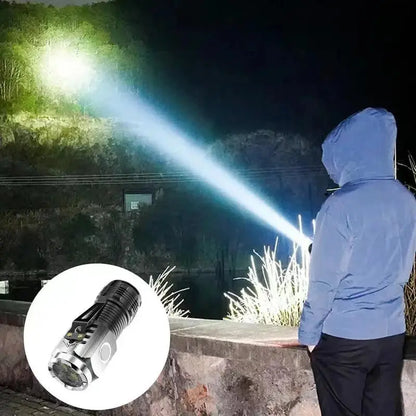 LED Strong Light Flashlight Rechargeable Multi-functional ryshop