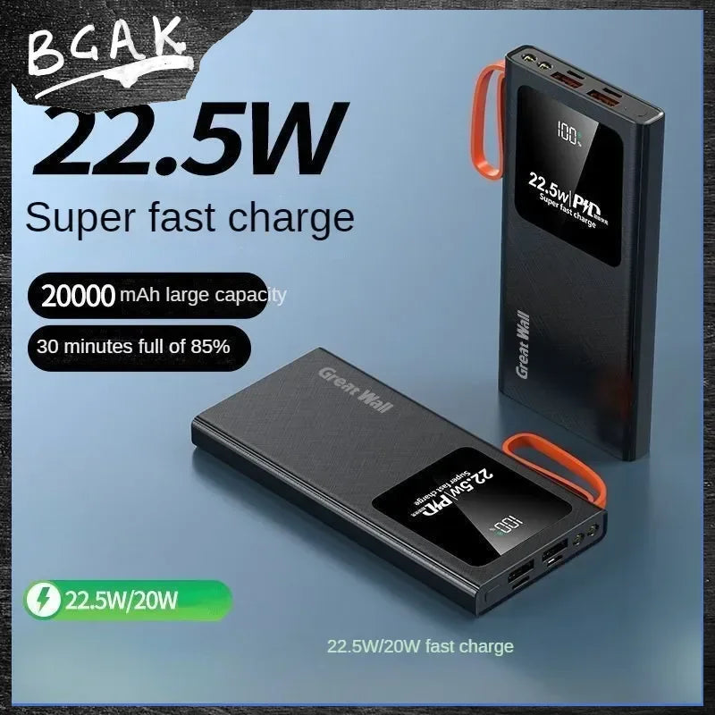 BCAK Universal Large Capacity Power Bank 20000mAh ryshop