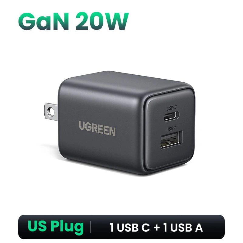 UGREEN 20W 30W GaN Charger Mini PD 3.0 USB C Phone Charger ryshop
