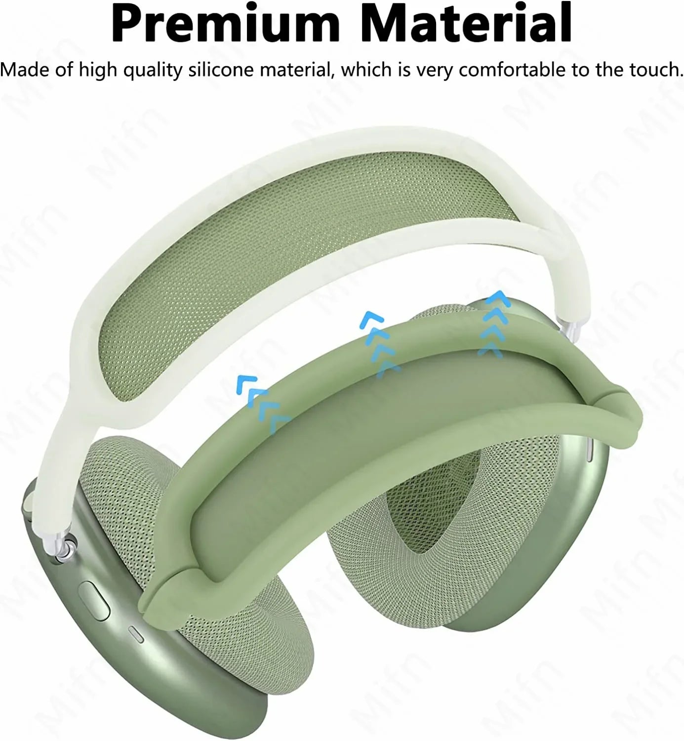 3 in 1 Soft Washable Headband Silicone Cover for AirPods Max 2021 ryshop