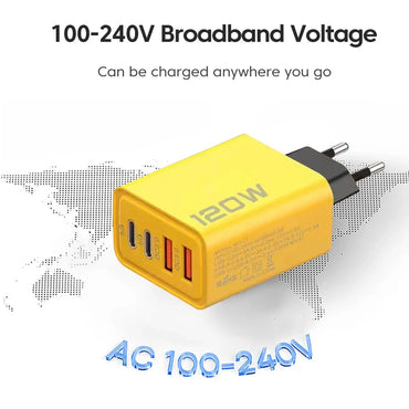 120W PD USB Charger Fast Charging Type C Mobile Phone Adapter ryshop