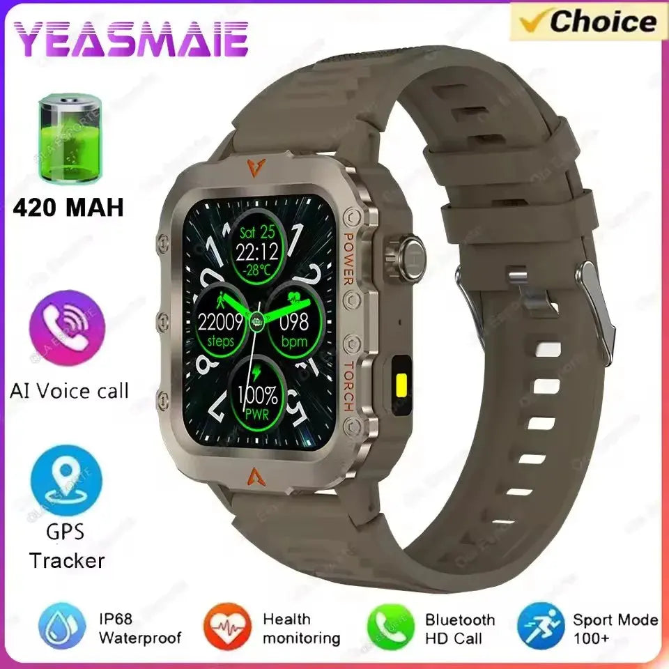 2025 New SmartWatch Men Military Outdoor GPS Sport Watch ryshop