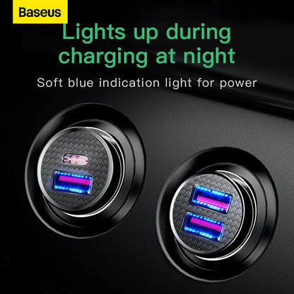 Baseus USB Car Charger Quick Charge 4.0 - 30W Fast Car USB Charger ryshop