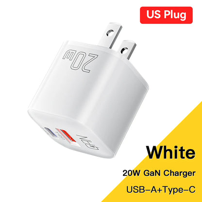 Essager 20W GaN USB Type C Charger - Fast Charge for Phones and Tablets ryshop