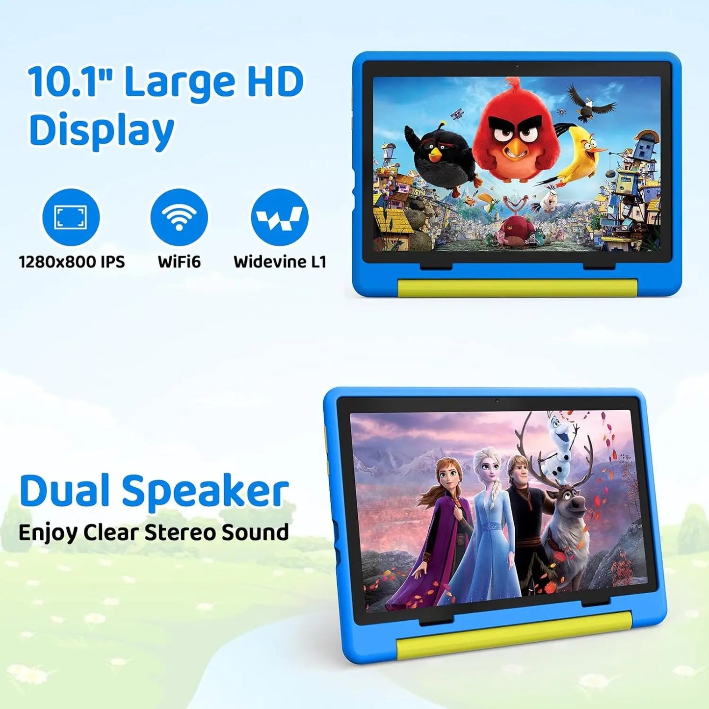 URAO 10 Inch Cartoon Pattern Kids Tablet ryshop