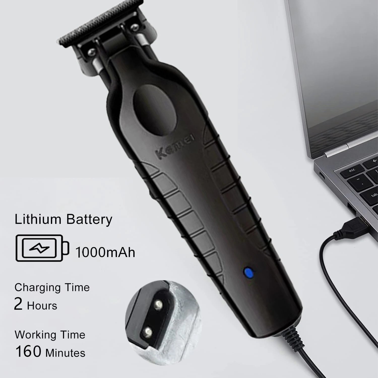 Kemei 2299 Barber Cordless Hair Trimmer ryshop