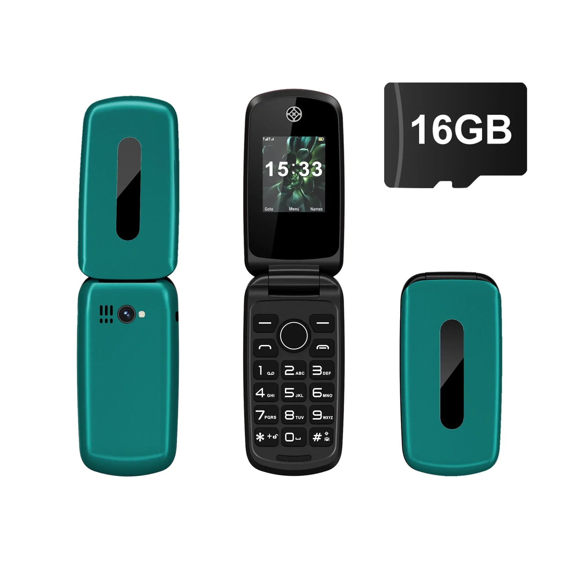 SERVO F4 Foldable Mobile Phone - Dual SIM with Call Recording ryshop