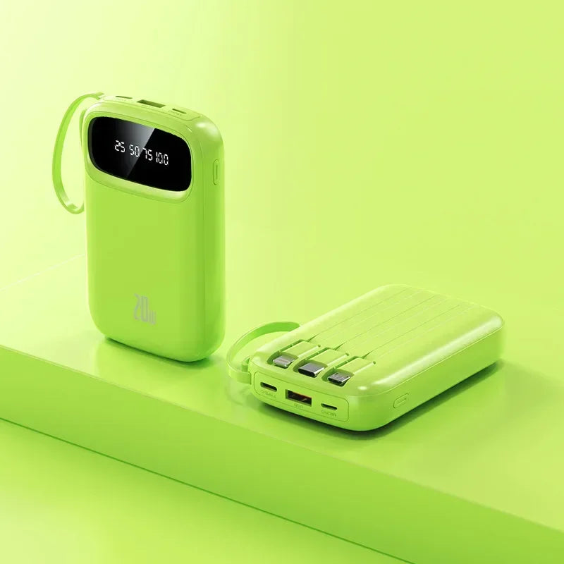 BCAK 20 Milliampere Wholesale Power Bank with Built-in Cable ryshop