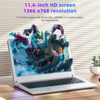BYONE 11.6 Inch Mini Laptop - Pink Portable Ultraslim ryshop
