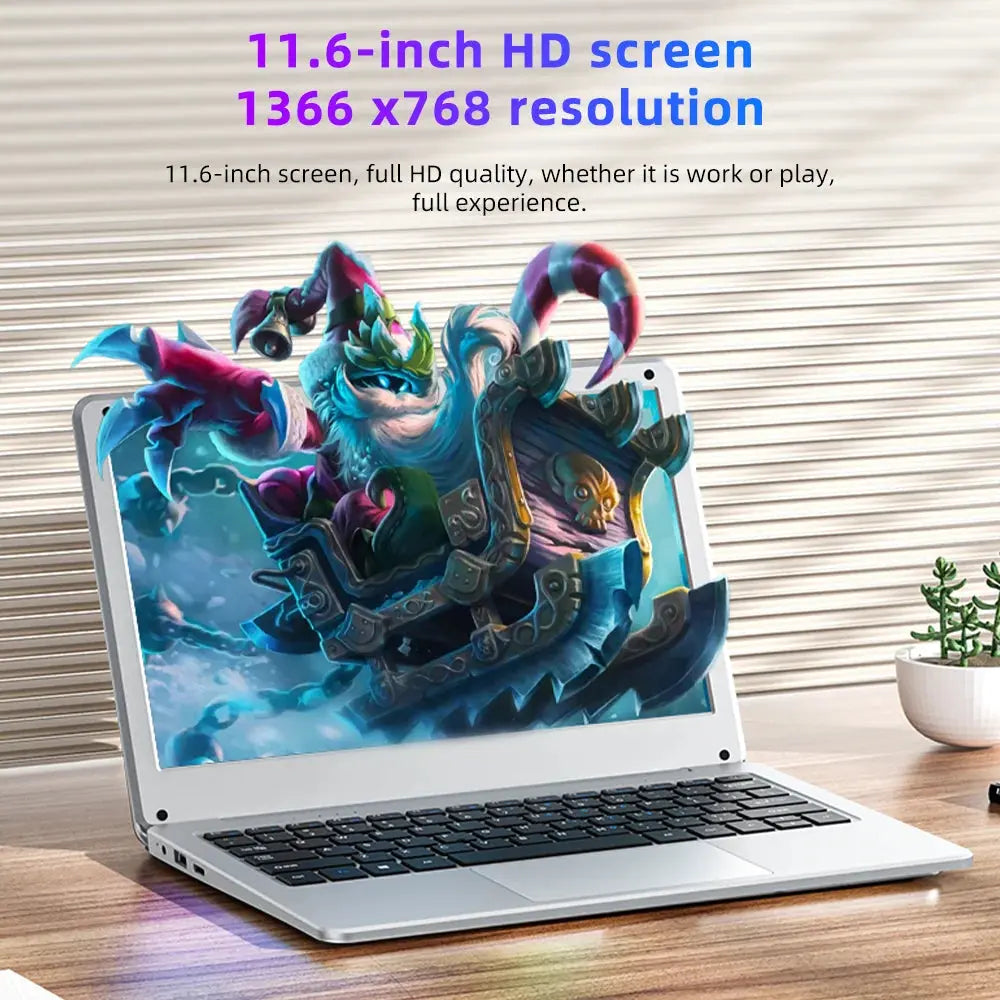 BYONE 11.6 Inch Mini Laptop - Pink Portable Ultraslim ryshop