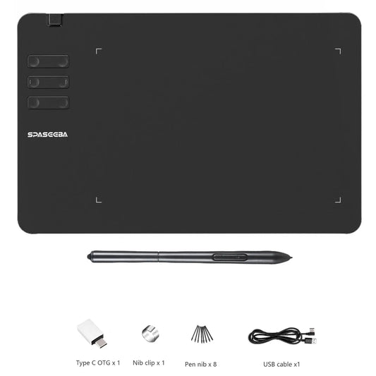 SPASEEBA T605 Graphics Tablet for Drawing, Painting, and Gaming OSU ryshop