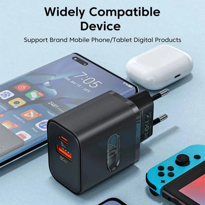 40W Dual Port USB Type C Charger - Quick Fast Charging Adapter ryshop