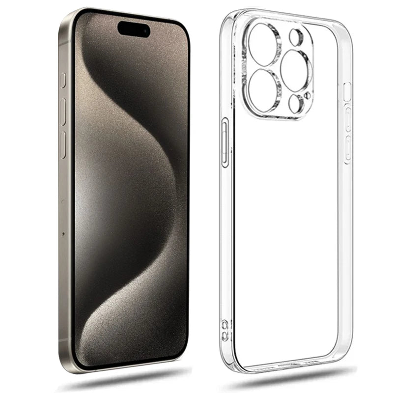 Clear Phone Case for iPhone 16, 15, 14, 13, 12, 11 Pro Max ryshop