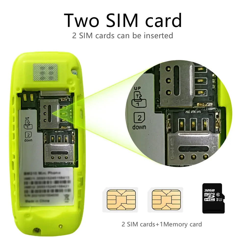BM310 Small Mobile Phone Unlocked Bluetooth Earphone Telephone ryshop