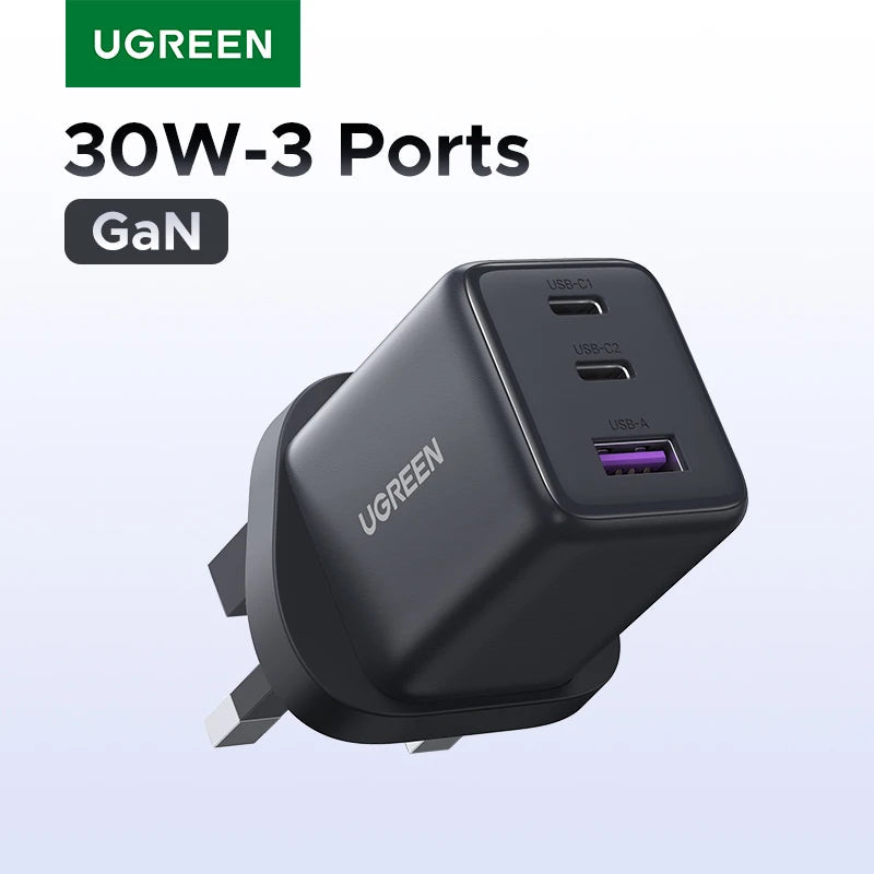 UGREEN 20W 30W GaN Mini PD 3.0 USB C Charger ryshop