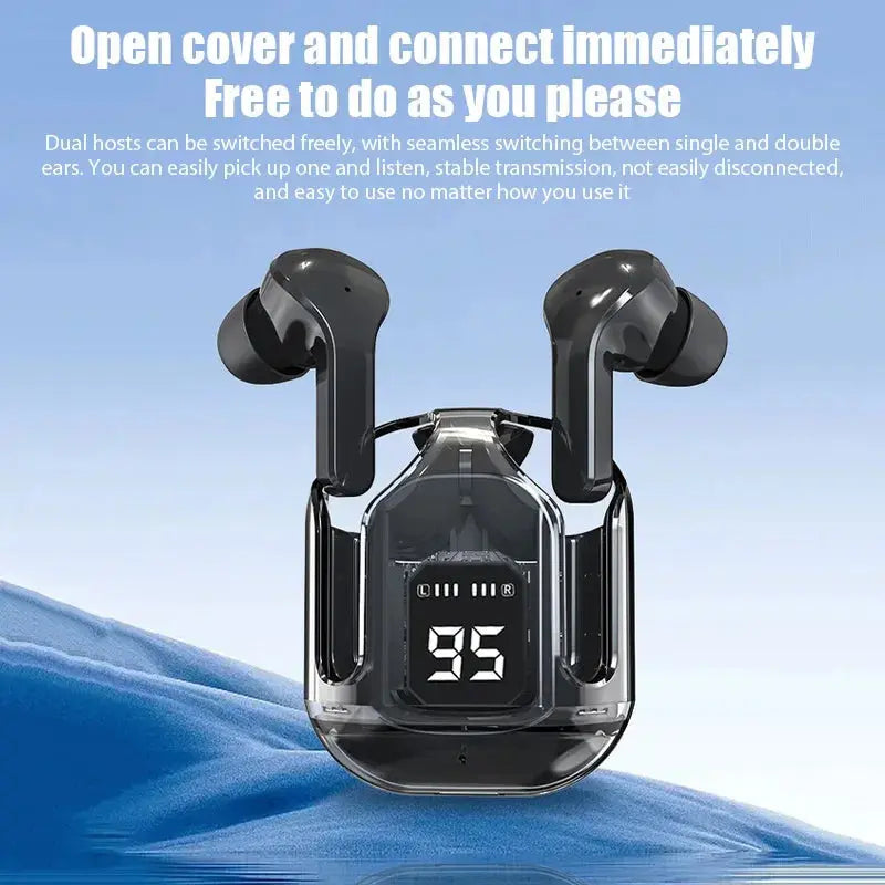 Tebaurry True Wireless Bluetooth Earbuds - Stereo Sports In-Ear Headphones ryshop