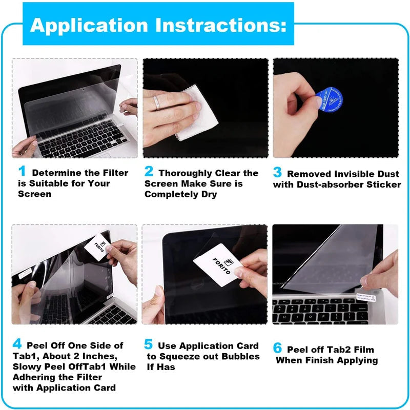 15.6 Inch Display Ratio 16:9 Notebook Screen Protector Soft Film ryshop