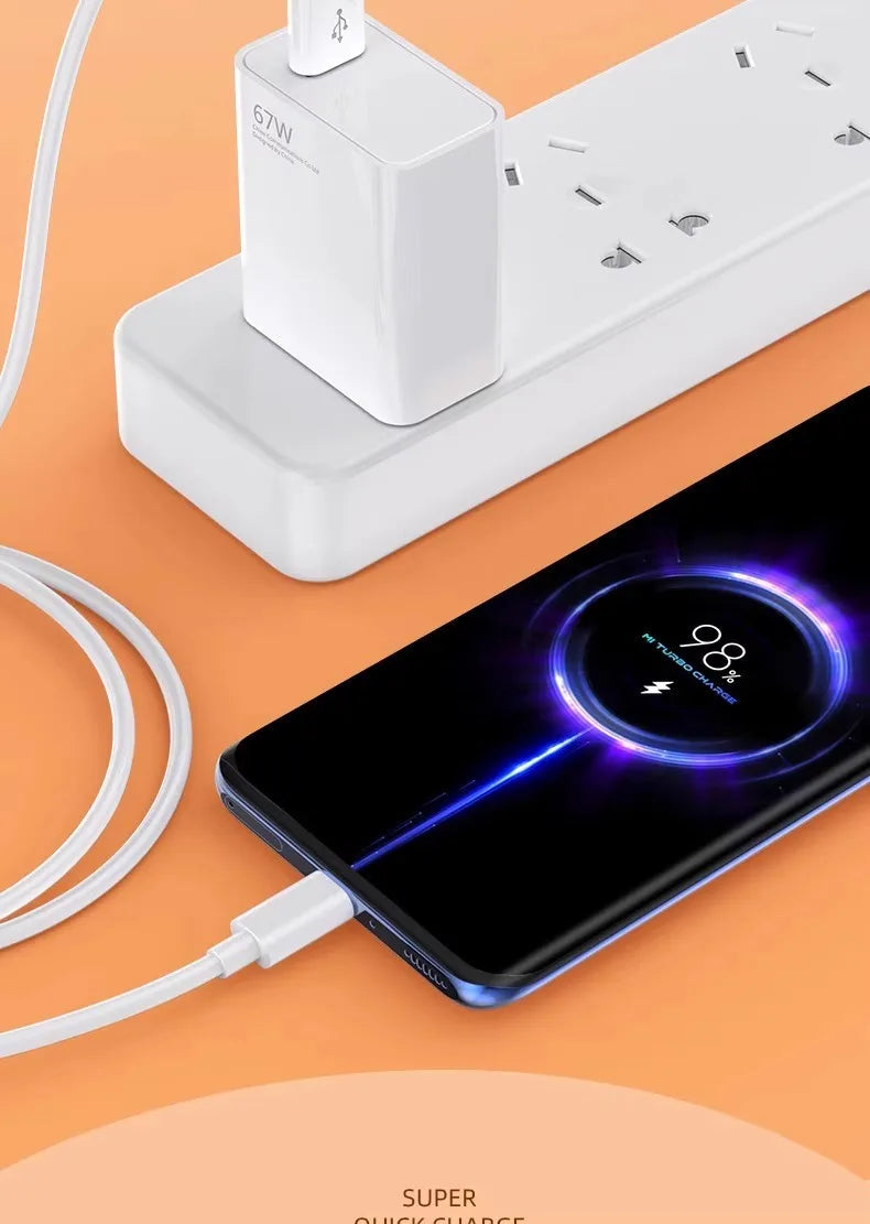 67W USB Fast Charger for Xiaomi Devices ryshop