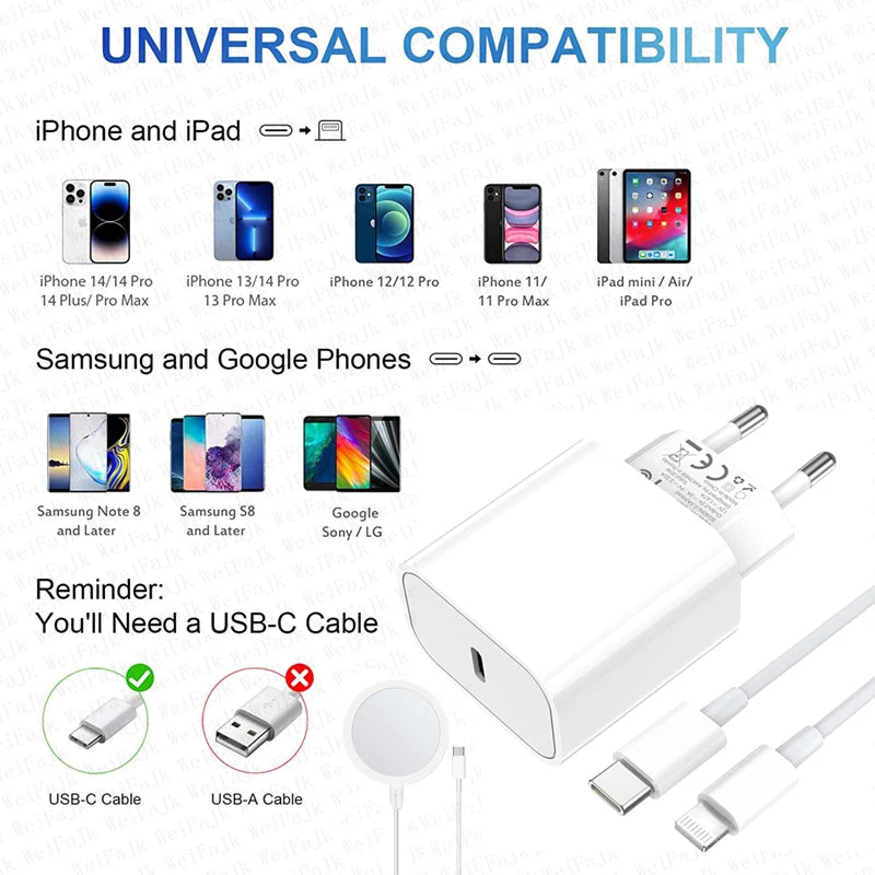 Apple Magsafes Wireless Charger for iPhone 14, 13, 12, 11, 15, 16 Pro Max Mini X XS XR Plus ryshop