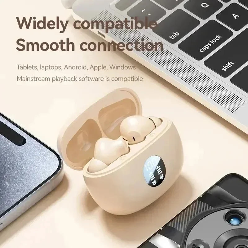 VYOPB Bluetooth 5.3 ENC Wireless Earbuds with LED Display ryshop