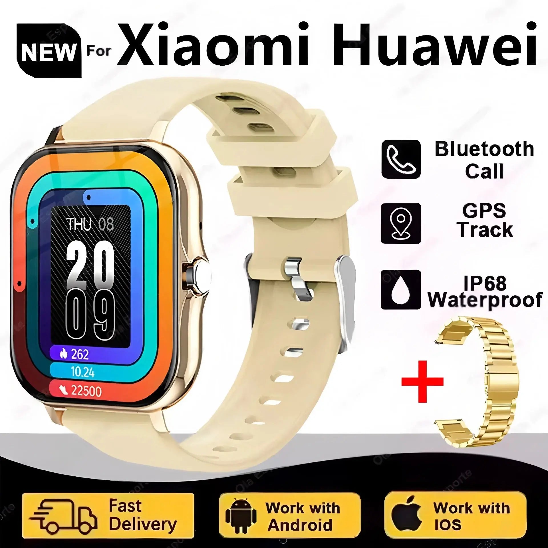 Ola Esporte SmartWatch - Fitness Tracker with GPS and Heart Rate Monitor ryshop